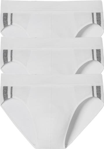 Schiesser heren Rio slip 3-pack 95/5 - White stripe - L -, Verzenden