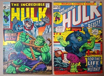 The Incredible Hulk #119, #161. - 2 Comic - Eerste druk -, Nieuw