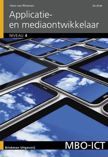 9789057523786 MBO ICT - Applicatie- en mediaontwikkeling ..., Boeken, Verzenden, Zo goed als nieuw, Hans van Rheenen