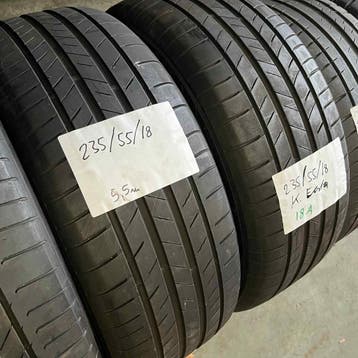 2 x Kumho Ecsta 235-55-18 Zomerbanden 5,5mm, 18 inch, Gebruikt, Ophalen of Verzenden, 235 mm