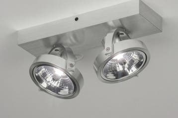 Rietveld Spots - Aluminium - Geschuurd Aluminium, Aluminium, Verzenden, Nieuw