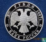 Rusland 3 roebel 1997 (PROOF) Polar bear and walrus, Verzenden, Overige landen, Losse munt, Goud