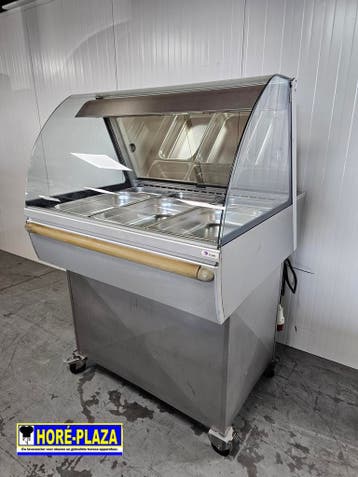 Warmte Vitrine Fri-Jado op wielen 4/1GN 400V, Gebruikt, Fornuis, Frituur en Grillen