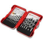 Hofftech Boorcassette hout - 15-delig - maten 3-10 mm - v..., Ophalen of Verzenden, Nieuw
