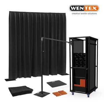 WENTEX® Pipe en Drape set – 27 meter systeem + gordijnen en, Verzenden, Nieuw