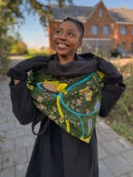 Warme Sjaal met Afrikaanse print Unisex - Donkergroene Botan, Kleding | Dames, Mutsen, Sjaals en Handschoenen, Ophalen of Verzenden