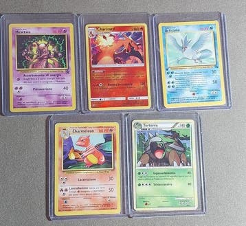 Pokémon - 5 Card - Mewtwo, Charizard, Articuno, Charmeleon,, Nieuw