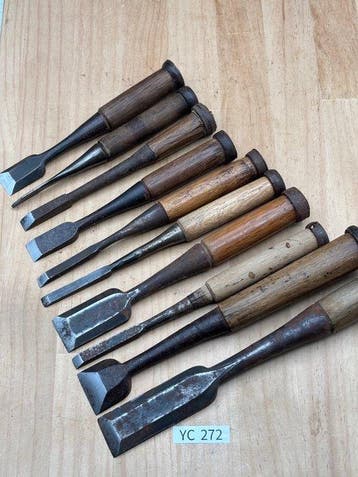 Japanse houtbewerkingsbeitelset YC272 Beitel - 0 cm