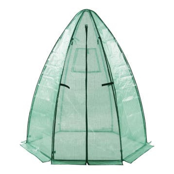 [en.casa] Tuinkas Hunze foliekas 183xØ160 cm groen, Verzenden, Nieuw