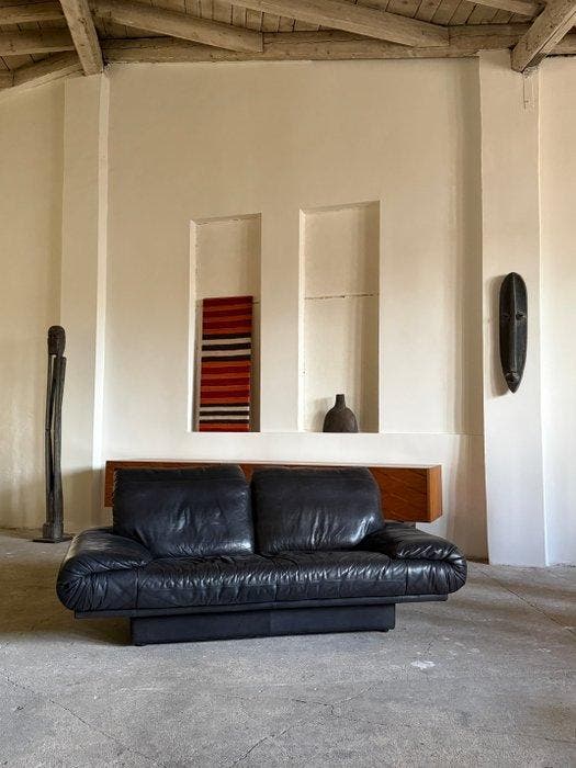 Rolf Benz - Sofa - Leder, Antiek en Kunst, Antiek | Meubels | Stoelen en Banken