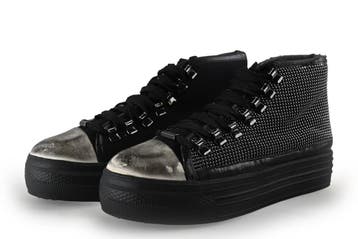 La Strada Hoge sneakers in maat 38 Zwart, Verzenden, Zwart, Gedragen, Sneakers of Gympen