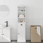 vidaXL Badkamermeubelset met lade VIGO 2 pcs Wit en Antiek, Verzenden, Nieuw