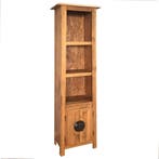 vidaXL Badkamerkast vrijstaand 48x32x170 cm massief, Verzenden, Nieuw, (Half)hoge kast