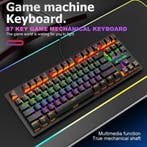2dekans | ZIYOULANG K2 RGB mechanisch 87keys TKL gaming, Ophalen of Verzenden, Zo goed als nieuw, ZIYOULANG