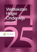 Wetteksten Hoger Onderwijs 2024 2025 9789001045579, Verzenden, Zo goed als nieuw