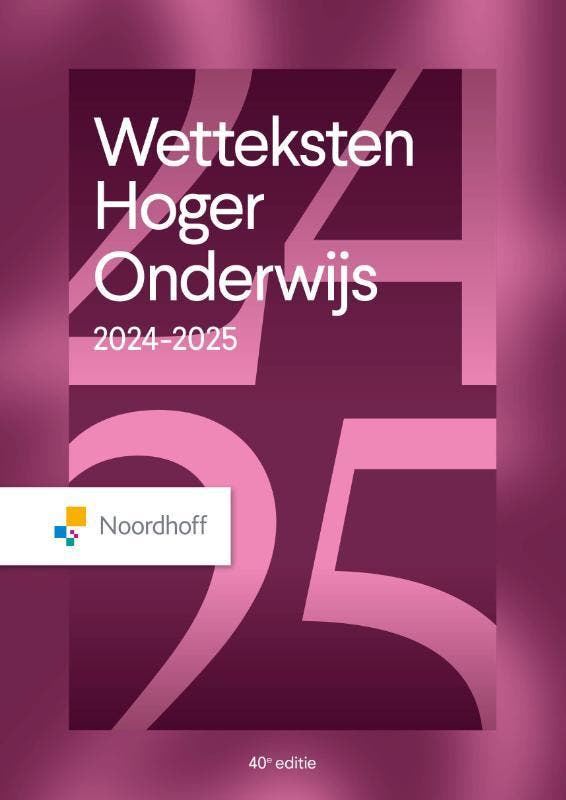Wetteksten Hoger Onderwijs 2024 2025 9789001045579, Boeken, Studieboeken en Cursussen, Zo goed als nieuw, Verzenden