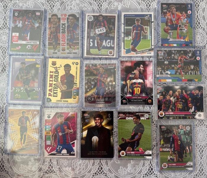 Panini, Topps Lamine Yamal ROOKIE, Lionel Messi - 16 Card -, Verzamelen, Stickers