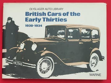 British Cars of the Early Thirties, Olyslager Auto Library, Algemeen, Olyslager Auto Library, Verzenden, Zo goed als nieuw