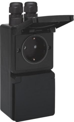 Niko Hydro IP55 Dubbele Verticale Stopcontact Met, Doe-het-zelf en Verbouw, Verzenden, Nieuw, Overige typen