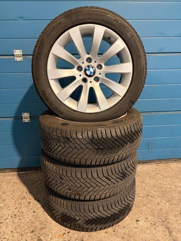 Originele BMW 5 Serie E60 / E61 - 17 inch All-Season set, Ophalen, Gebruikt, Banden en Velgen, 17 inch