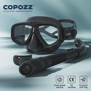 COPOZZ 2025 Duikmasker Set met Snorkel - Anti-Condens, Verst, Verzenden, Nieuw