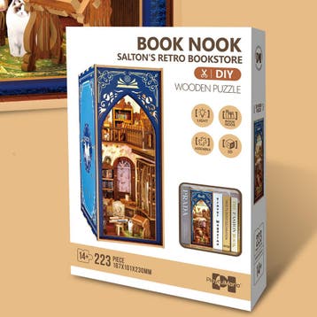 PlayfulMario BookNook Salton Bookstore met verlichting Mo..., Verzenden, Nieuw