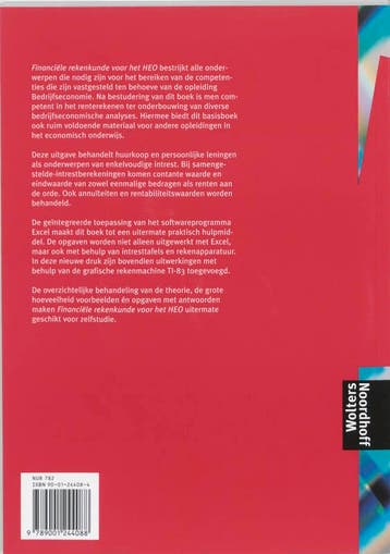 Financiële rekenkunde voor het HEO 9789001244088 GRUIJTERS, Verzenden, Zo goed als nieuw, GRUIJTERS