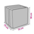 Tuinkussenhoes | Perel | 75 x 75 x 90 cm (PP, Grijs), Tuin en Terras, Verzenden, Nieuw