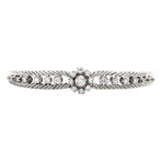 Witgouden vintage armband met diamant 18 krt, Ophalen of Verzenden, Nieuw