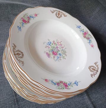 Richard Ginori, Laveno - Eetservies (12) - Fiori e Ghirlande, Antiek en Kunst