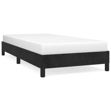 Bedframe Fluweel 90x200cm | Laatste Stuk!, 90 cm, Eenpersoons, Zwart, Ophalen of Verzenden