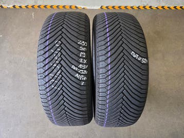 235/50/19 103V MICHELIN 4SEIZOENSBANDEN 7,7MM PROFIEL 2X, Gebruikt, 235 mm, All Season, Band(en)