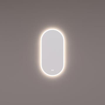 HIPP Design spiegel Ovaal-Recht met Directe en Indirecte LED, Huis en Inrichting, Ophalen of Verzenden, Nieuw