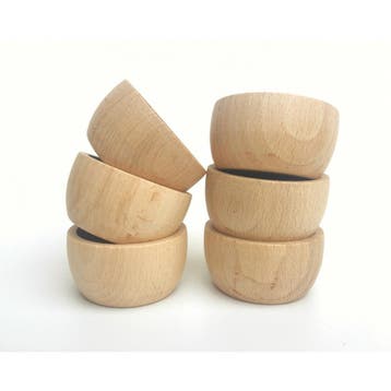Grapat houten schaaltjes naturelkle van €15,99 voor €14,39, Ophalen of Verzenden, Nieuw