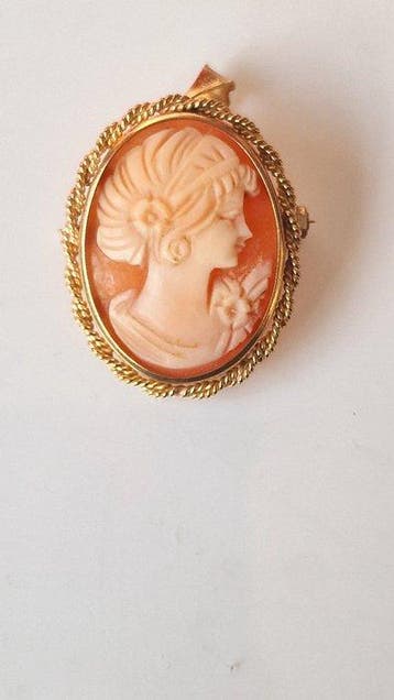 Zonder minimumprijs - Broche - 9 kt. Geel goud