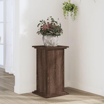 vidaXL Plantenstandaard 33x33x60 cm bewerkt hout bruin, Verzenden, Nieuw