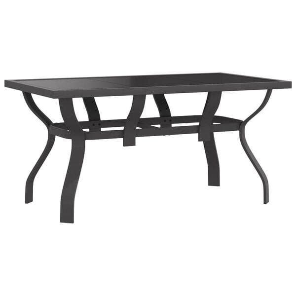 Tuintafel Staal Glas | Retourdeal 55% Korting, Tuin en Terras, Tuintafels, Rechthoekig, Nieuw, Metaal, Ophalen of Verzenden