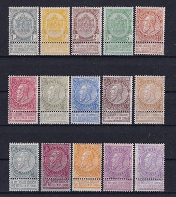 België 1893/1900 - reeks Fijne baard Leopold II - OBP/COB, Gestempeld