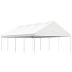 vidaXL Prieel met dak 8,92x5,88x3,75 m polyetheen wit, Tuin en Terras, Verzenden, Nieuw