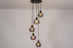 Rietveld Hanglampen - Zwart, Grijs - Glas, Metaal, Verzenden, Nieuw