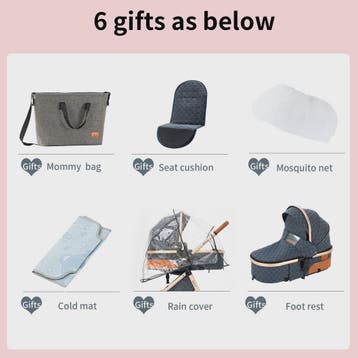 Magic ZC Premium 3-in-1 Baby Reiswieg & Kinderwagen Set - Lu, Verzenden, Nieuw