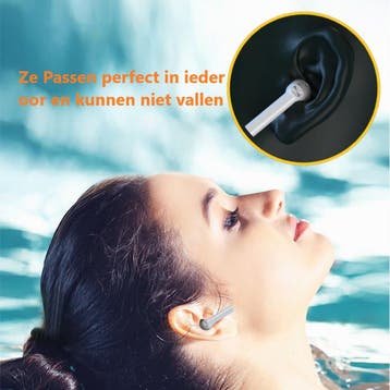 QuchiQ™ Draadloze Oordopjes - Oordopjes Draadloos - Earpods, Ophalen of Verzenden, Zo goed als nieuw