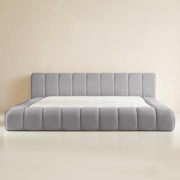 Adore Designbed Grijs Teddy Bouclé – 160/180x200, Verzenden, 200 cm, Stof, 160 cm