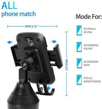 Telefoonhouder auto – Bekerhouder Cup Holder – One-Touch, Ophalen of Verzenden, Nieuw