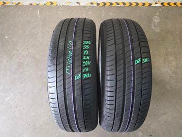 205/55/19 97V MICHELIN ZOMERBANDEN 7,2MM PROFIEL 2X, Gebruikt, 205 mm, Band(en), Personenwagen