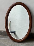 Spiegel - Hout, Glas - Ovaalvormige spiegel