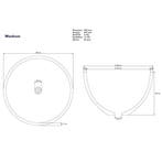 Waskom Just Solid Surface Opbouw Eco 48 Cm Glans Wit, Doe-het-zelf en Verbouw, Sanitair, Ophalen of Verzenden, Nieuw