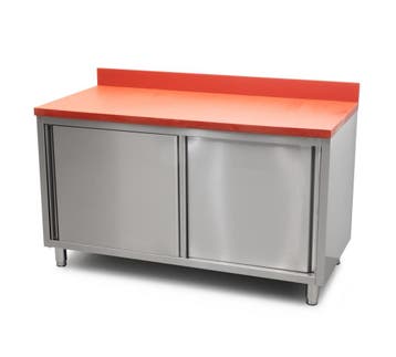 HCB Werkkast - snijtafel - schuifdeuren - 150 cm - RVS -, Verzenden, Nieuw in verpakking, Overige typen