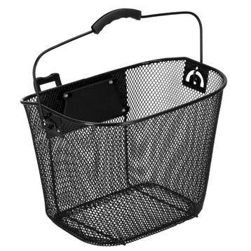 Fietsmand - Kliksysteem - Metaal - Zwart - 6 Kg, Ophalen of Verzenden