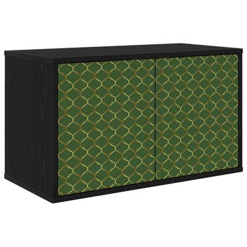 vidaXL Wandgemonteerd tv-meubel GELEEN 69 x 33 x 40 cm Zwart, Huis en Inrichting, Kasten | Televisiemeubels, Minder dan 50 cm